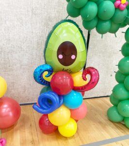 avocado balloon decor