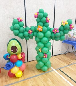 cactus balloon decor