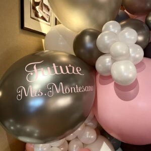 bridal shower balloon decor