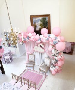 baby shower balloon archway